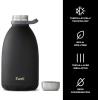 imageSwell Stainless Steel Roamer Bottle64 Fl OzTeakwood TripleLayered VacuumInsulated Containers Keeps Drinks Cold for 72 Hours and Hot for 24BPAFree Travel Water Bottle 64ozOnyx