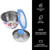 imageSwell Stainless Steel Salad Bowl Kit 64oz Steffi Lynn x Swell Comes with 2oz Mini Canister and Removable Tray for Organization Leakproof Easy to Clean Dishwasher Safe