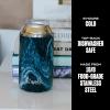 imageSwell Stainless Steel Slim Drink Chiller Fits Slim 12oz Cans and Bottles Azurite Triple Layered Vacuum Insulated Container Keeps Drinks Cold for Up To 6 Hours BPA FreeAzurite Marble