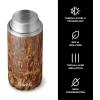 imageSwell Stainless Steel Slim Drink Chiller Fits Slim 12oz Cans and Bottles Azurite Triple Layered Vacuum Insulated Container Keeps Drinks Cold for Up To 6 Hours BPA FreeTeakwood