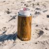 imageSwell Stainless Steel Slim Drink Chiller Fits Slim 12oz Cans and Bottles Azurite Triple Layered Vacuum Insulated Container Keeps Drinks Cold for Up To 6 Hours BPA FreeTeakwood