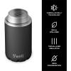 imageSwell Stainless Steel Slim Drink Chiller Fits Slim 12oz Cans and Bottles Azurite Triple Layered Vacuum Insulated Container Keeps Drinks Cold for Up To 6 Hours BPA FreeOnyx