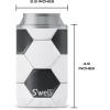 imageSwell Stainless Steel Slim Drink Chiller Fits Slim 12oz Cans and Bottles Azurite Triple Layered Vacuum Insulated Container Keeps Drinks Cold for Up To 6 Hours BPA FreeGoals