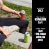 imageSwell Stainless Steel Slim Drink Chiller Fits Slim 12oz Cans and Bottles Azurite Triple Layered Vacuum Insulated Container Keeps Drinks Cold for Up To 6 Hours BPA FreeMatch Point