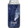 imageSwell Stainless Steel Slim Drink Chiller Fits Slim 12oz Cans and Bottles Azurite Triple Layered Vacuum Insulated Container Keeps Drinks Cold for Up To 6 Hours BPA FreeAzurite Marble