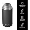 imageSwell Stainless Steel Slim Drink Chiller Fits Slim 12oz Cans and Bottles Onyx Triple Layered Vacuum Insulated Container Keeps Drinks Cold for Up To 6 Hours BPA Free