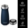 imageSwell Stainless Steel Traveler 16oz Moonstone Triple Layered Vacuum Insulated Containers Keeps Drinks Cold for 24 Hours and Hot for 12 BPA Free Easy Carrying On the GoAzurite