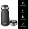 imageSwell Stainless Steel Traveler 16oz Moonstone Triple Layered Vacuum Insulated Containers Keeps Drinks Cold for 24 Hours and Hot for 12 BPA Free Easy Carrying On the GoOnyx