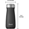 imageSwell Stainless Steel Traveler 16oz Moonstone Triple Layered Vacuum Insulated Containers Keeps Drinks Cold for 24 Hours and Hot for 12 BPA Free Easy Carrying On the GoOnyx
