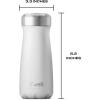 imageSwell Stainless Steel Traveler 16oz Moonstone Triple Layered Vacuum Insulated Containers Keeps Drinks Cold for 24 Hours and Hot for 12 BPA Free Easy Carrying On the GoMoonstone