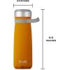 imageSwell Stainless Steel Traveler With Handle 24oz Peacock Blue Triple Layered Vacuum Insulated Containers Keeps Drinks Cold for 40 Hours and Hot for 16 BPA Free Easy Carrying On the GoGolden Hour