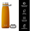 imageSwell Stainless Steel Traveler With Handle 40oz Peacock Blue Triple Layered Vacuum Insulated Containers Keeps Drinks Cold for 60 Hours and Hot for 20 BPA Free Easy Carrying On the GoGolden Hour