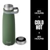 imageSwell Stainless Steel Traveler With Handle 40oz Peacock Blue Triple Layered Vacuum Insulated Containers Keeps Drinks Cold for 60 Hours and Hot for 20 BPA Free Easy Carrying On the GoGreen Jasper