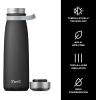 imageSwell Stainless Steel Traveler With Handle 40oz Peacock Blue Triple Layered Vacuum Insulated Containers Keeps Drinks Cold for 60 Hours and Hot for 20 BPA Free Easy Carrying On the GoOnyx