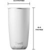 imageSwell Stainless Steel Tumbler with SlideOpen Lid 18oz Rose Marble Triple Layered Vacuum Insulated Containers Keeps Drinks Cold for 12 Hours and Hot for 4 BPA FreeMoonstone