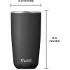 imageSwell Stainless Steel Tumbler with SlideOpen Lid 18oz Rose Marble Triple Layered Vacuum Insulated Containers Keeps Drinks Cold for 12 Hours and Hot for 4 BPA FreeOnyx