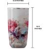 imageSwell Stainless Steel Tumbler with SlideOpen Lid 18oz Rose Marble Triple Layered Vacuum Insulated Containers Keeps Drinks Cold for 12 Hours and Hot for 4 BPA FreeRose Marble