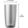 imageSwell Stainless Steel Tumbler with SlideOpen Lid 18oz Rose Marble Triple Layered Vacuum Insulated Containers Keeps Drinks Cold for 12 Hours and Hot for 4 BPA FreeSilver Lining