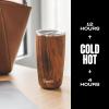 imageSwell Stainless Steel Tumbler with SlideOpen Lid 18oz Rose Marble Triple Layered Vacuum Insulated Containers Keeps Drinks Cold for 12 Hours and Hot for 4 BPA FreeTeakwood