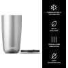 imageSwell Stainless Steel Tumbler with SlideOpen Lid 18oz Rose Marble Triple Layered Vacuum Insulated Containers Keeps Drinks Cold for 12 Hours and Hot for 4 BPA FreeSilver Lining
