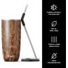 imageSwell Stainless Steel Tumbler with Straw and SlideOpen Lid 24oz Steffi Lynn x Swell Triple Layered Vacuum Insulated Containers Keeps Drinks Cold for 18 Hours and Hot for 5 BPA FreeTeakwood