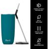 imageSwell Stainless Steel Tumbler with Straw and SlideOpen Lid 24oz Steffi Lynn x Swell Triple Layered Vacuum Insulated Containers Keeps Drinks Cold for 18 Hours and Hot for 5 BPA FreePeacock Blue