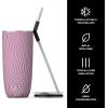 imageSwell Stainless Steel Tumbler with Straw and SlideOpen Lid 24oz Steffi Lynn x Swell Triple Layered Vacuum Insulated Containers Keeps Drinks Cold for 18 Hours and Hot for 5 BPA FreeLavender Swirl