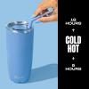 imageSwell Stainless Steel Tumbler with Straw and SlideOpen Lid 24oz Steffi Lynn x Swell Triple Layered Vacuum Insulated Containers Keeps Drinks Cold for 18 Hours and Hot for 5 BPA FreeDesert Sky