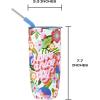 imageSwell Stainless Steel Tumbler with Straw and SlideOpen Lid 24oz Steffi Lynn x Swell Triple Layered Vacuum Insulated Containers Keeps Drinks Cold for 18 Hours and Hot for 5 BPA FreeSteffi Lynn