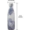 imageSwell Stainless Steel Water Bottle 17oz Blue Granite Triple Layered Vacuum Insulated Containers Keeps Drinks Cold for 36 Hours and Hot for 18 BPA Free Perfect for On the Go
