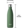 imageSwell Stainless Steel Water Bottle 17oz Green Jasper Triple Layered Vacuum Insulated Containers Keeps Drinks Cold for 36 Hours and Hot for 18 BPA Free Perfect for On the Go