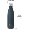 imageSwell Stainless Steel Water Bottle 17oz Ocean Blue Triple Layered Vacuum Insulated Containers Keeps Drinks Cold for 36 Hours and Hot for 18 BPA Free Perfect for On the GoBlue Suede