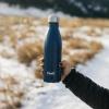 imageSwell Stainless Steel Water Bottle 17oz Ocean Blue Triple Layered Vacuum Insulated Containers Keeps Drinks Cold for 36 Hours and Hot for 18 BPA Free Perfect for On the GoBlue Suede