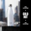 imageSwell Stainless Steel Water Bottle 17oz Ocean Blue Triple Layered Vacuum Insulated Containers Keeps Drinks Cold for 36 Hours and Hot for 18 BPA Free Perfect for On the GoAngel Food