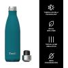 imageSwell Stainless Steel Water Bottle 17oz Peacock Blue Triple Layered Vacuum Insulated Containers Keeps Drinks Cold for 36 Hours and Hot for 18 BPA Free Perfect for On the Go