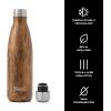 imageSwell Stainless Steel Water Bottle 17oz Teakwood Triple Layered Vacuum Insulated Containers Keeps Drinks Cold for 36 Hours and Hot for 18 BPA Free Perfect for On the Go