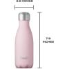 imageSwell Stainless Steel Water Bottle 9oz Pink Topaz Triple Layered Vacuum Insulated Containers Keeps Drinks Cold for 24 Hours and Hot for 12 BPA Free Perfect for On the Go