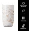 imageSwell Stainless Steel Wine Chiller Holds 750ml Bottle Onyx Triple Layered Vacuum Insulated Container Keeps Bottles Chilled for Longer BPA Free BarwareCalacatta Gold