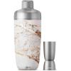 imageSwell 18oz shaker with jigger carafe Black MarbleCalacatta Gold