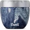 imageSwell Eats 2in1 Nesting Bowls TripleLayered VacuumInsulated Containers Keeps Food and Drinks Cold for 11 Hours and Hot for 7with No CondensationBPA Free 215 oz Calacatta GoldAzurite Marble