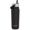imageSwell Recycled Stainless Steel Explorer with Flip Straw Lid and Handle 40oz Onyx Triple Layered Vacuum Insulated Containers Keeps Drinks Cold for 54 Hours and Hot for 12Onyx