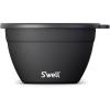 imageSwell Stainless Steel 64oz Salad Bowl Kit in Onyx Comes with 2oz Condiment Container and Removable Tray for Organized Serving LeakProof and Dishwasher Safe