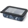 imageSwell Stainless Steel Bento Box Azurite Marble Fits One Large Entree Or Small Entree And Snack Includes Removable Divider Leakproof Easy to Clean Dishwasher SafeAzurite Marble