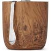 imageSwell Stainless Steel Ice Bucket XL 100oz Teakwood Includes Lid And Scoop Triple Layered Vacuum Insulated Container Keeps Ice Colder for Longer BPA Free BarwareTeakwood