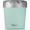 imageSwell Stainless Steel Ice Cream Chiller 16oz Teakwood Triple Layered Vacuum Insulated Container Keeps Ice Cream Frozen For Up To Four Hours BPA FreeMint