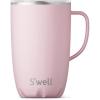 imageSwell Stainless Steel Mug with Handle 16oz Pink Topaz Triple Layered Vacuum Insulated Containers Keeps Drinks Cold for 10 Hours and Hot for 3 BPA FreePink Topaz