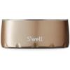 imageSwell Stainless Steel Pet Bowl 32oz Teakwood for Small to Medium Size Dogs Mess Free Design with Non Slip Rubber Bottom Dishwasher Safe BPA FreePyrite