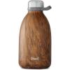 imageSwell Stainless Steel Roamer Bottle64 Fl OzTeakwood TripleLayered VacuumInsulated Containers Keeps Drinks Cold for 72 Hours and Hot for 24BPAFree Travel Water Bottle 64ozTeakwood