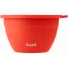 imageSwell Stainless Steel Salad Bowl Kit 64oz Radiant Coral Comes with 2oz Mini Canister and Removable Tray for Organization Leakproof Easy to Clean Dishwasher SafeRadiant Coral