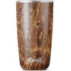 imageSwell Stainless Steel Tumbler with SlideOpen Lid 18oz Rose Marble Triple Layered Vacuum Insulated Containers Keeps Drinks Cold for 12 Hours and Hot for 4 BPA FreeTeakwood